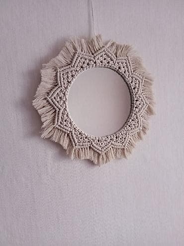 hamam dekoru: Güzgü Divar üçün, Dairə, Dekorativ, Əl işi — 2