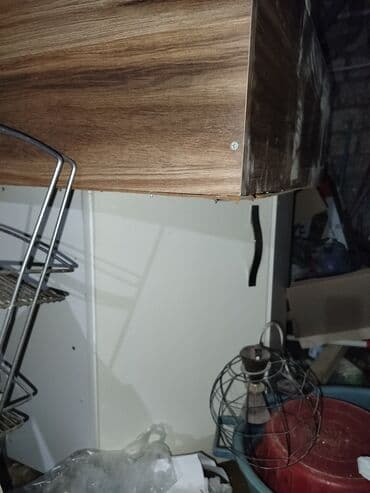 Mətbəx divar şkafı - Material: laminat/LDSP korpus, ağ MDF/LDSP