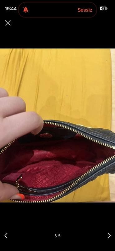 gizil sep: Love Moschino çiyin çantası - Rəng: qara - Material: quilted — 3