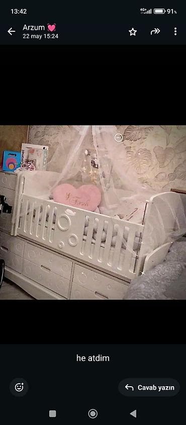 relax mebel: Oğlan və qız üçün, Dördbucaq, Beşik — 1