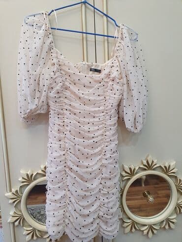 qızlar üçün donlar: Kokteyl donu, Mini, Zara, S — 1