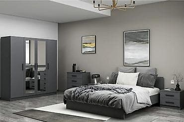 i̇stikbal yataq destleri: İkinəfərlik çarpayı, Dolab, Komod, 2 tumba, Türkiyə, Yeni — 1