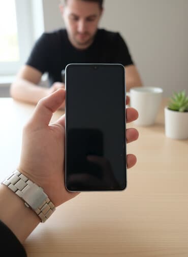 Техника для кухни: Samsung Galaxy A52, 128 ГБ, цвет - Голубой, Отпечаток пальца — 1