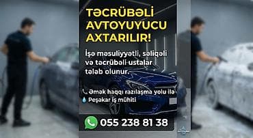 azercell operatorla elaqe: Təcrübəli avtouyucu axtarılır - Məsuliyyətli, səliqəli və peşəkar — 1