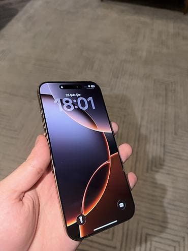 iphone 1: IPhone 16 Pro Max, 256 GB, Desert Titanium, Face ID, Sənədlərlə — 3