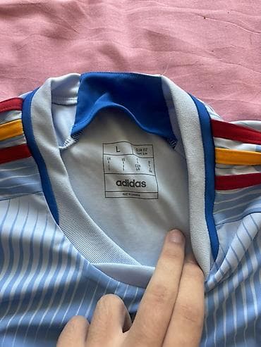 futbolka: Futbolka, Adidas, L, rəng - Mavi — 4