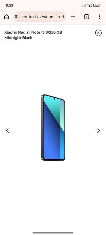 xiomi redmi not 7: Redmi Note 13, 128 GB, rəng - Qara, Sensor, Barmaq izi, İki sim kartlı — 4