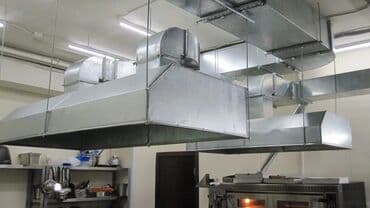 Bitirmə işləri: Bu sənaye ventilyasiya qapağı böyük mətbəxlər və ya sənaye obyektləri — 1