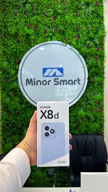 honor x8: Honor X8, rəng - Qara, Barmaq izi — 1