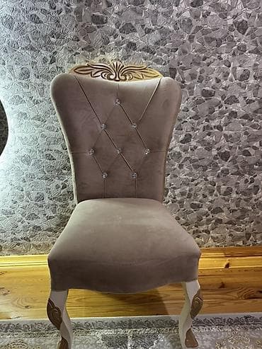 ucuz parça: Qonaq otağı üçün, Qatlanmayan, rəng - Bej Stul — 4