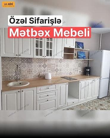 Özəl sifarişlə hazırlanmış mətbəx mebeli. Model klassik və zövqlü