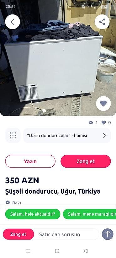 Buz Kimi saxlayir 300 ltrlik 1 metr