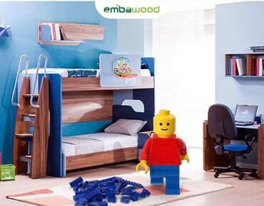 Oğlan üçün, İşlənmiş, 2 təknəfərlik çarpayı, Dolab