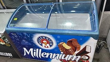 Холодильное оборудование: Millennium markalı dondurma vitrini/şüşəli dondurucu - Şüşə sürgülü — 1
