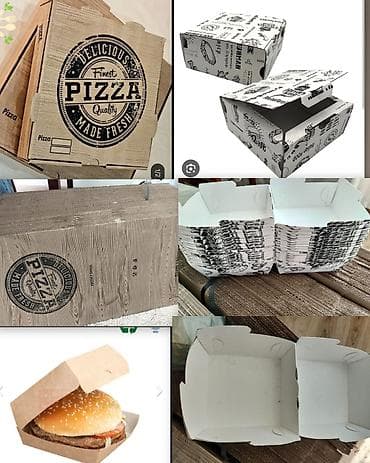 Restoran ucun qablaşdırma qutuları satılır 300 eded pizza qutusu 200 lalafo.az -da Restoran ucun qablaşdırma qutuları satılır 300 eded pizza qutusu 200