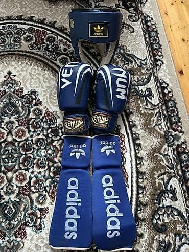 CD, DVD disklər və kassetlər: Boks/MMA qoruyucu dəst – mavi rəng - Adidas başlıq: başın ön, yan və — 3
