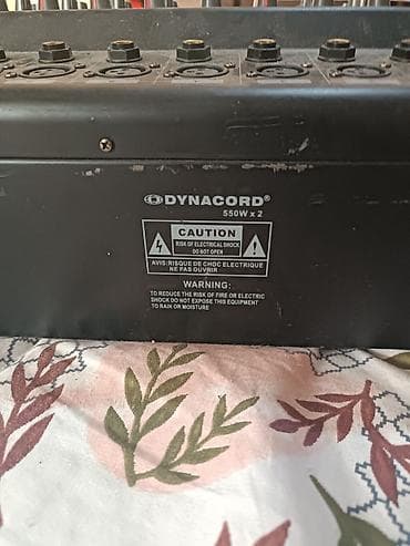 Звуковое оборудование: Dynacord PMX-1210A MP3 – 12 kanallı gücləndiricili mikser - 12 giriş — 4
