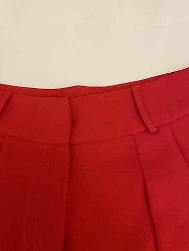 desd paltarlar: Mira Mia qadın kostyumu – qırmızı rəngdə şık dəst - Üst: düyməsiz — 4