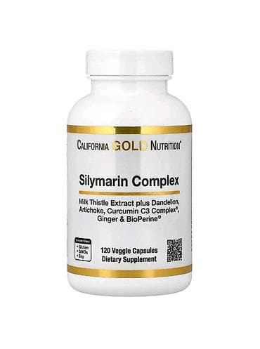 Gözəllik və sağlamlıq: California Gold Nutrition – Silymarin Complex, 120 kapsul (vegan) — 1