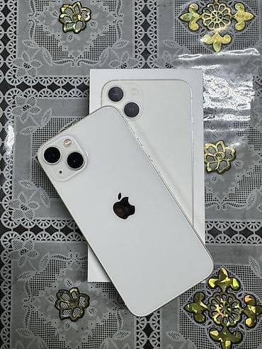 Техника и электроника: IPhone 13, 128 ГБ, Белый, Face ID, С документами — 1