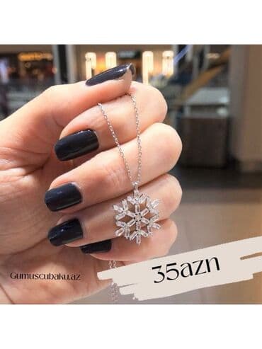 Hummer: Zərif dizaynlı qadın boyunbağıları - Qardan çiçəyi formalı asma — 1