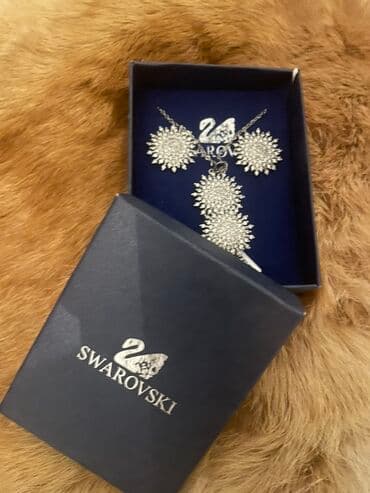 pandora qızıl dəsti: Swarovski — 2