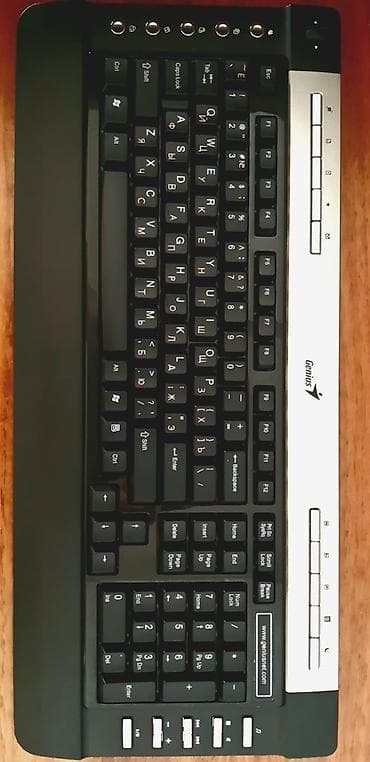 Genius SlimStar R610 klaviatura - Tam ölçülü, say bloku ilə - Dil