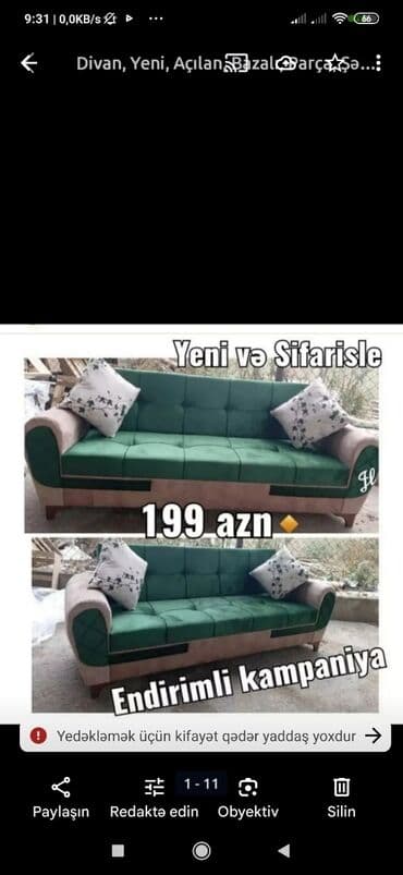 Seyflər: Divan, Mətbəx üçün, Qonaq otağı üçün, Parça, Bazalı, Açılan, Kitab — 10