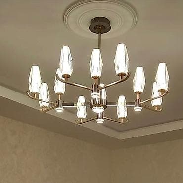 Ev saatları: Çılçıraq, 10 və daha çox lampa, Metal — 5