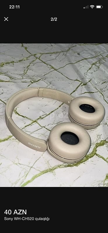 Məhsul: Sony WH-CH520 simsiz qulaqlıq - Rəng: bej - Bağlantı