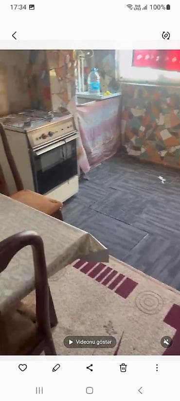 kiraye ayliq ev: Kirayə: 2 otaqlı həyət evi (mebellə) - 2 ayrı yataq otağı: birində — 3