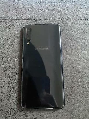 samsun not 10: Samsung Galaxy A7 2018, 64 GB, rəng - Qara, Face ID — 4