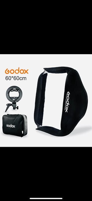 mi android box: Godox 60×60 sm sürətli quraşdırılan softbox (S-type Bracket ilə) + — 1