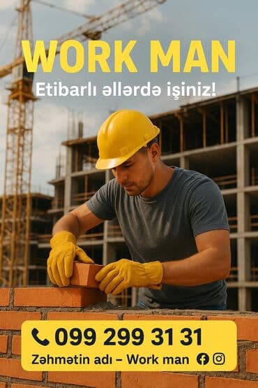 самовывоз строительного мусора: WorkMan – fəhlə xidməti Peşəkar işçi qüvvəsi ilə tikinti və digər — 6