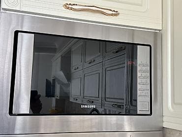 Mikrodalğalı soba Samsung, Quraşdırılan, Mikrodalğalar ilə, rəng - Gümüşü, İşlənmiş