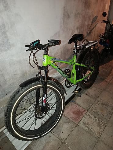 mp3 yüklə: GUNROSE fatbike velosiped - Rəng: parlaq yaşıl, qara detallar - — 1