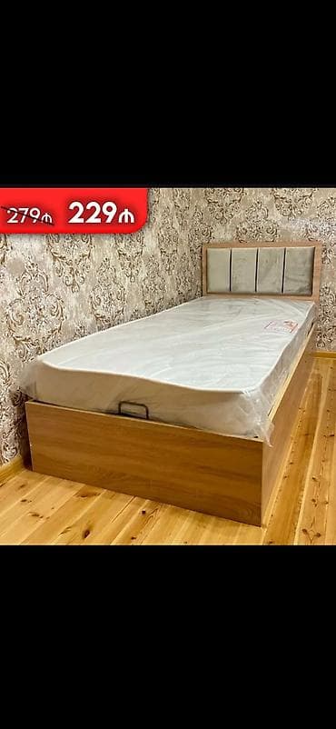 matras uşaq ucun: Məhsul: Tək nəfərlik çarpayı və döşək dəsti - Ölçü: tək nəfərlik — 6