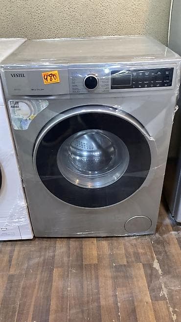 Vestel önyükləməli paltaryuyan maşın - Rəng: metalik/silver - Ön