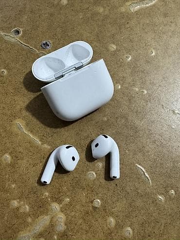 mac air: Apple AirPods (Lightning qutulu) - Rəng: ağ - Komplekt: 2 ədəd — 2