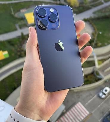 IPhone 14 Pro, 256 GB, Deep Purple, Zəmanət, Simsiz şarj, Face ID