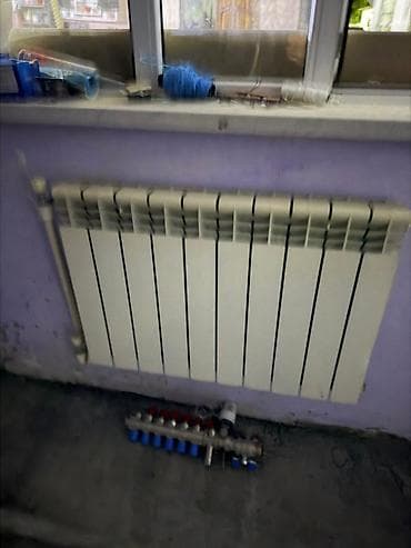 isti pol borusu: Alüminium radiator və paylayıcı kollektor dəsti - 10 bölməli — 1