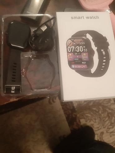 Smart saat, Smart, Sensor ekran, rəng - Qara