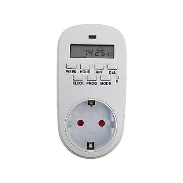 Elektron həftəlik rozetka taymeri TimeBest Standart (GET02A-GR) — 2