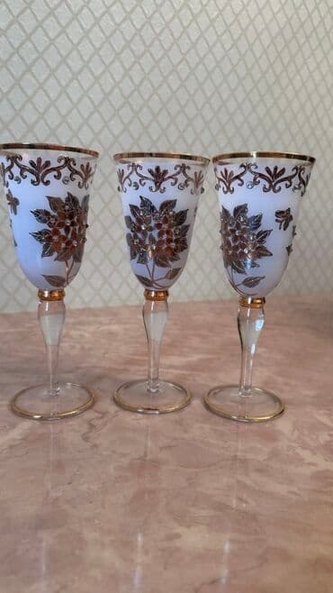 sud qabı: Qədəhlər, rəng - Ağ, Şüşə — 2