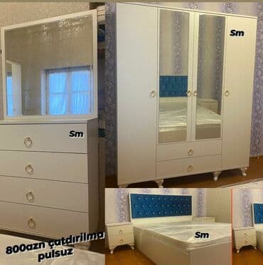 yatag dest: *Yataq otağı dəsti*. Ölçü Taxt 160/200 Dolab 160/47/200 2 tumba 1 — 1