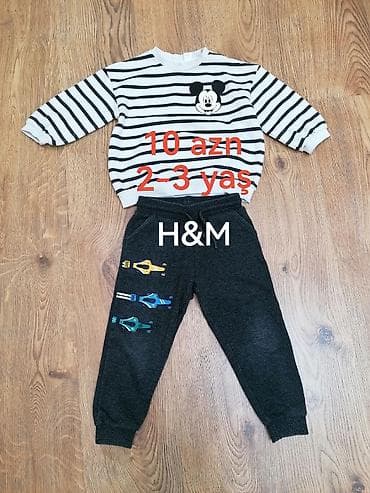 giyim: 10 azn biri. 2-3 yaş Uşaq dəstləri 2-3 dəfə geyinilib eyni təzə kimidi — 1