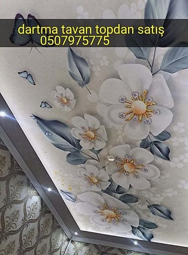 Натяжные потолки: Dartma tavan – dekorativ gərilmə tavan sistemləri TEKTUM KM 2 Alman — 3