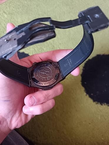 luc saati: İşlənmiş, Qol saatı, Hublot, rəng - Qara — 3