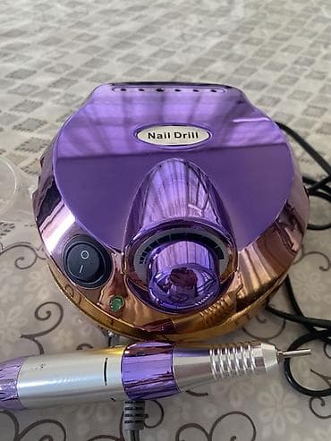 ucuz soyuducular: Gözəl bənövşəyi-qızılı dizaynlı peşəkar dırnaq frezi (Nail Drill) — 1