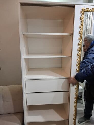 şefoner: İşlənmiş, Kupe, 2 qapılı Düz dolab, Qarderob, paltar dolabı — 3